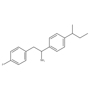 4-Fluoro-I+/--[4-(1-methylpropyl)phenyl]benzeneethanamine Structure