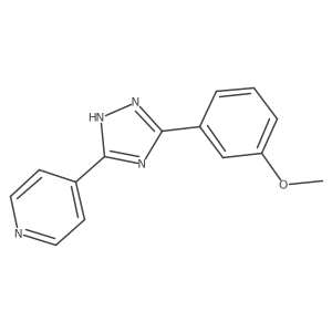 COc1cccc(-c2n[nH]c(-c3ccncc3)n2)c1结构式
