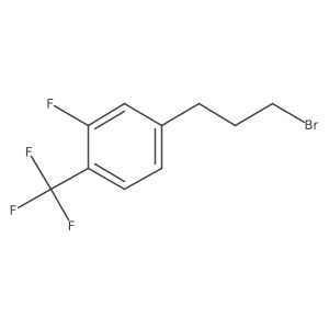 1-(3-Bromopropyl)-3-fluoro-4-trifluoromethylbenzene结构式