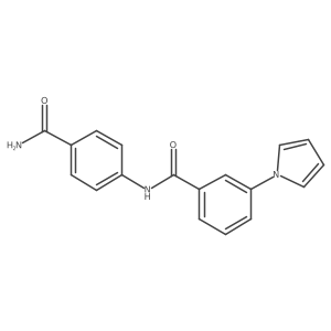 N-(4-carbamoylphenyl)-3-(1H-pyrrol-1-yl)benzamide Structure