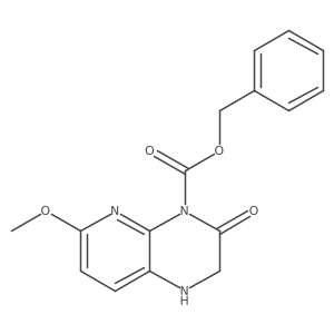 Phenylmethyl 2,3-dihydro-6-methoxy-3-oxopyrido[2,3-b]pyrazine-4(1H)-carboxylate结构式