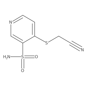 4-(Cyanomethylthio)pyridine-3-sulfonamide Structure