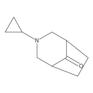 3-Cyclopropyl-3-azabicyclo[3.2.1]octan-8-one结构式