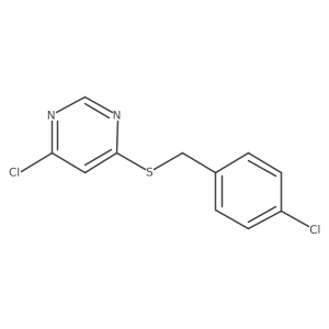 4-Chloro-6-[(4-chlorobenzyl)sulfanyl]pyrimidine结构式