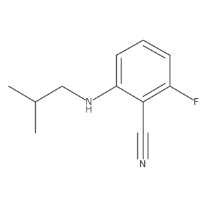 2-Fluoro-6-[(2-methylpropyl)amino]benzonitrile Structure