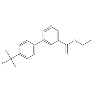 Ethyl 5-[4-(trifluoromethyl)phenyl]pyridine-3-carboxylate Structure