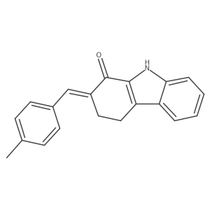 2-[(Z)-(4-methylphenyl)methylidene]-4,9-dihydro-1H-carbazol-1(3H)-one Structure