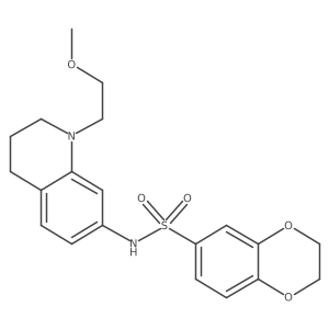 N-(1-(2-methoxyethyl)-1,2,3,4-tetrahydroquinolin-7-yl)-2,3-dihydrobenzo[b][1,4]dioxine-6-sulfonamide Structure