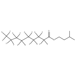 3-Methylbutyl heptadecafluorononanoate结构式