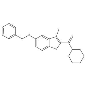 [5-(Benzyloxy)-3-methyl-1-benzofuran-2-yl](cyclohexyl)methanone Structure