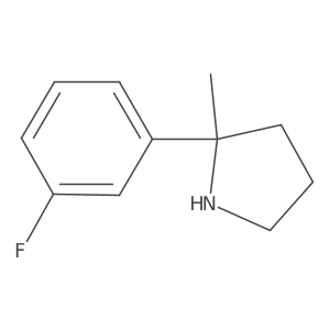 2-(3-Fluorophenyl)-2-methylpyrrolidine Structure