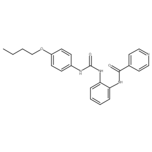 N-(2-(3-(4-butoxyphenyl)ureido)phenyl)isonicotinamide Structure