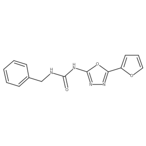 1-Benzyl-3-[5-(furan-2-yl)-1,3,4-oxadiazol-2-yl]urea Structure