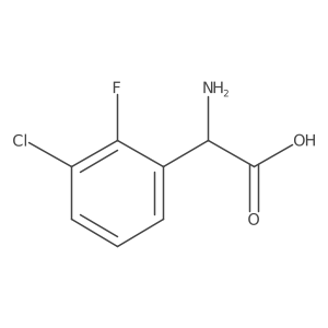 (S)-2-Amino-2-(3-chloro-2-fluorophenyl)acetic acid Structure