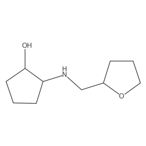 2-{[(Oxolan-2-yl)methyl]amino}cyclopentan-1-ol结构式