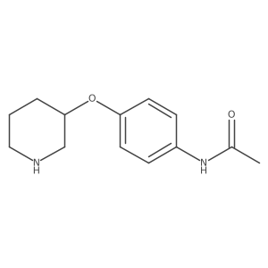 N-[4-(piperidin-3-yloxy)phenyl]acetamide结构式