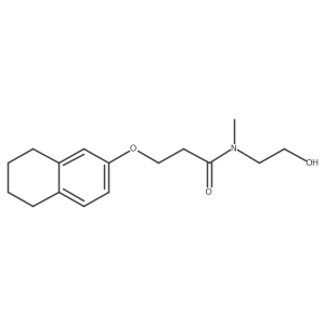 N-(2-Hydroxyethyl)-N-methyl-3-[(5,6,7,8-tetrahydro-2-naphthalenyl)oxy]propanamide Structure