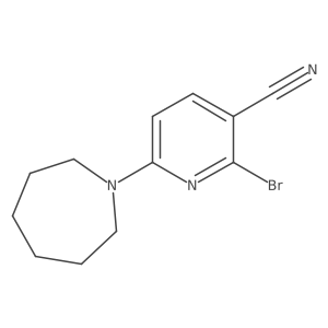 6-(Azepan-1-yl)-2-bromopyridine-3-carbonitrile结构式