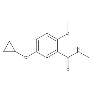 5-Cyclopropoxy-2-methoxy-N-methylbenzamide结构式