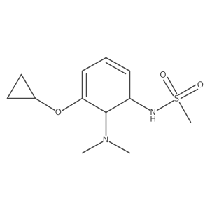 N-(5-Cyclopropoxy-6-(dimethylamino)cyclohexa-2,4-dienyl)methanesulfonamide Structure