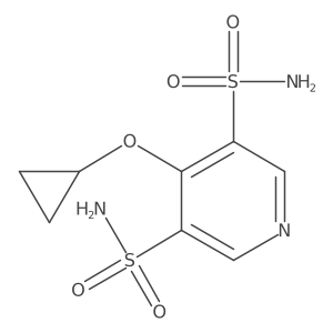 4-Cyclopropoxypyridine-3,5-disulfonamide Structure