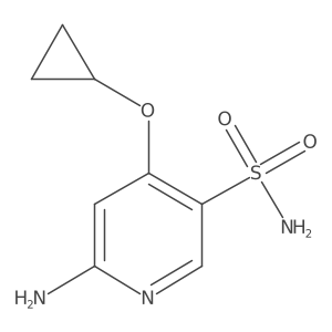 6-Amino-4-cyclopropoxypyridine-3-sulfonamide Structure