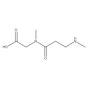 2-[N-methyl-3-(methylamino)propanamido]acetic acid结构式