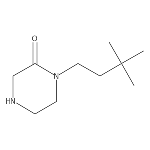 1-(3,3-Dimethylbutyl)piperazin-2-one结构式
