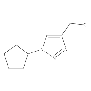 4-(chloromethyl)-1-cyclopentyl-1H-1,2,3-triazole Structure