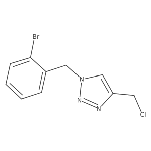 1-[(2-bromophenyl)methyl]-4-(chloromethyl)-1H-1,2,3-triazole Structure