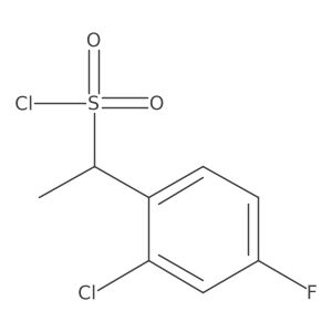 1-(2-Chloro-4-fluorophenyl)ethane-1-sulfonyl chloride Structure
