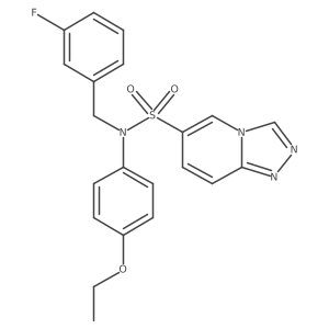 N-(4-ethoxyphenyl)-N-[(3-fluorophenyl)methyl]-[1,2,4]triazolo[4,3-a]pyridine-6-sulfonamide Structure