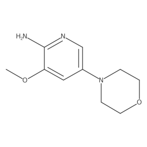 3-Methoxy-5-(4-morpholinyl)-2-pyridinamine Structure