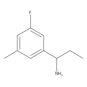 1-(3-Fluoro-5-methylphenyl)propan-1-amine Structure