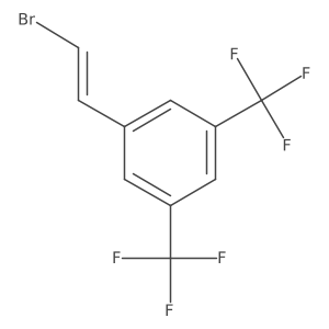 1-[(E)-2-Bromovinyl]-3,5-bis(trifluoromethyl)benzene Structure