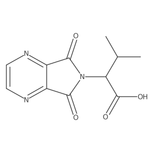(S)-2-(5,7-dioxo-5H-pyrrolo[3,4-b]pyrazin-6(7H)-yl)-3-methylbutanoic acid结构式