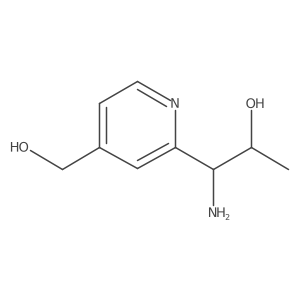 (1R,2S)-1-Amino-1-(4-(hydroxymethyl)pyridin-2-yl)propan-2-ol Structure