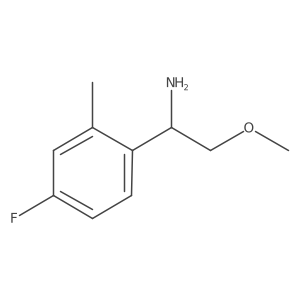 1-(4-Fluoro-2-methylphenyl)-2-methoxyethan-1-amine结构式