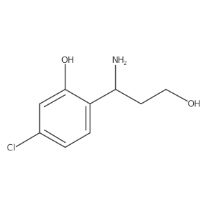2-(1-Amino-3-hydroxypropyl)-5-chlorophenol Structure