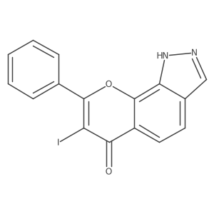7-Iodo-8-phenyl-1H-9-oxa-1,2-diaza-cyclopenta[a]naphthalen-6-one结构式