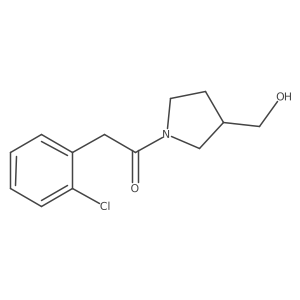 2-(2-Chlorophenyl)-1-(3-(hydroxymethyl)pyrrolidin-1-yl)ethan-1-one Structure