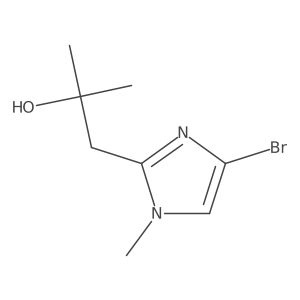 1-(4-bromo-1-methyl-1H-imidazol-2-yl)-2-methyl-propan-2-ol结构式