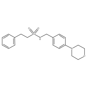 Benzeneethanesulfonamide, N-[[4-(4-morpholinyl)phenyl]methyl]- Structure