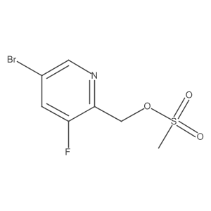 (5-Bromo-3-fluoropyridin-2-yl)methyl methanesulfonate Structure