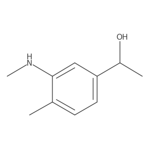 1-(4-Methyl-3-(methylamino)phenyl)ethanol Structure