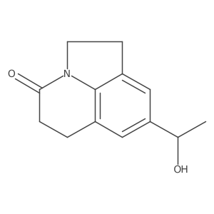 8-(1-Hydroxyethyl)-5,6-dihydro-1H-pyrrolo[3,2,1-IJ]quinolin-4(2H)-one结构式