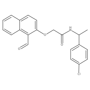 Acetamide, N-[1-(4-chlorophenyl)ethyl]-2-[(1-formyl-2-naphthalenyl)oxy]- Structure