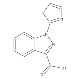 1-(Thiazol-2-yl)-1H-indazole-3-carboxylic acid Structure