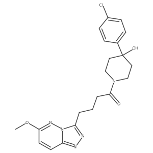 1-[4-(4-Chlorophenyl)-4-hydroxypiperidin-1-yl]-4-(6-methoxy[1,2,4]triazolo[4,3-b]pyridazin-3-yl)butan-1-one结构式