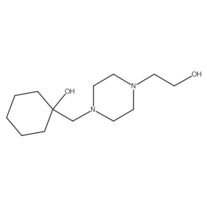 1-{[4-(2-Hydroxyethyl)piperazin-1-yl]methyl}cyclohexan-1-ol结构式